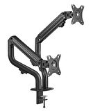 TWISTED MINDS TM-71-C012 MEKANİK AMORTİSÖR DÜZ EKRAN 17"- 32" MAX 2X 8KG İKİLİ MONİTÖR KOLU